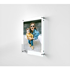 Canvas Champ Two 16"x12" Custom Clear Frame Acrylic Wall Art $22.39 + Free Shipping
