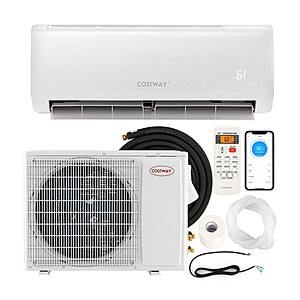 Costway 24000 BTU 21 SEER2 208-230V Ductless Mini Split Air Conditioner & Heater $979 + Free Shipping