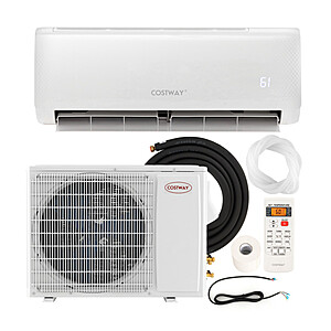 Costway 17000 BTU 21 SEER2 208-230V Ductless Mini Split Air Conditioner & Heater $629 + Free Shipping
