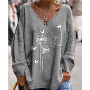 Women's V-neck sweaters in interesting designs (white and orange) - $10.99 shipped