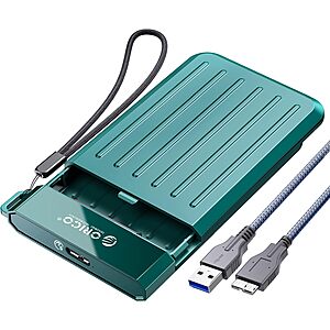 Prime Members: ORICO 2.5" SATA Portable Hard Drive Enclosure w/ Braided USB Cable $4.20 + Free Shipping