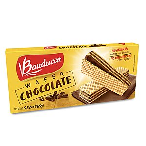 Bauducco Chocolate Wafers - Crispy Wafer Cookies With 3 Delicious, Indulgent Decadent Layers of Chocolate Flavored Cream - Delicious Sweet Snack or Dessert - 5.82oz $0.98