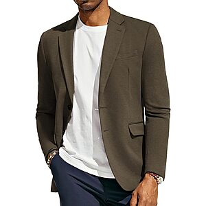 Men's Casual Knit Sport Coat $41.99 at Paul Jones Clothing via Amazon