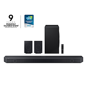Samsung Q990C 11.1.4-Ch Wireless Dolby ATMOS Soundbar System $800