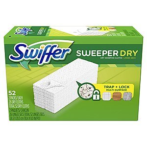 52-Count Swiffer Sweeper Dry Sweeping Pad Refills  $2.40 w/ S&S + Free S/H