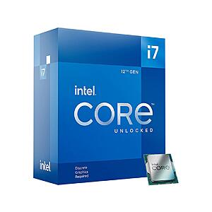 Intel Core i7-12700KF 3.6 GHz 12-Core / 20 Thread 125W LGA 1700 Processor $200 + Free Shipping