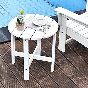 18'' Wooden Adirondack Patio Side Table (Various Colors)  $25.99 + Free Shipping w/Prime or $35+