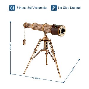 Rowood Telescope 3D Wooden Puzzle $18 + Free Shipping w/Prime or $35+