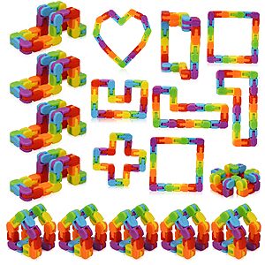 Ganowo 12 Pack Rainbow Wacky Tracks Fidget Toys $4.49 @Amazon