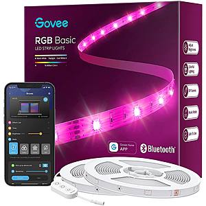 Govee 100ft LED Strip Lights (Bluetooth with App Control, Bright 5050 LEDs, 64 Scenes and Music Sync, ETL Listed Adapter) for $25.99 + FS