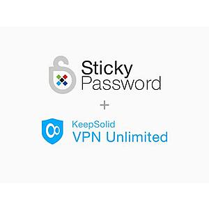 VPN Unlimited: Lifetime Subscription (5 Devices) and  Sticky Password Premium: Lifetime Subscription $18