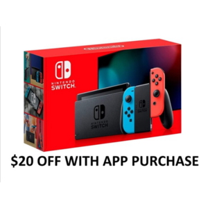 Nintendo Switch w/ Joy-Con, $289.99 & Nintendo Switch Lite, $189.99 + 10% Discount in App + Free Shipping w/ Prime