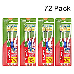 72-Pack Colgate Premier Clean Self Toothbrushes for $27.99 + Free Shipping