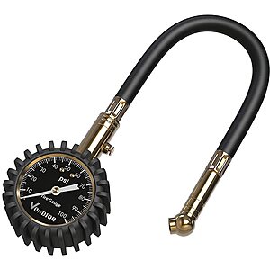 Vondior Analog Tire Pressure Gauge (100 PSI with Tube) for $10.19 + Free Shipping w/ Prime or orders $25+