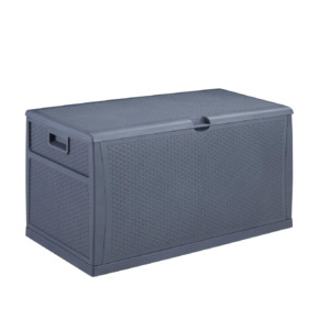 120-Gallon Ainfox Resin Wicker Patio Storage Deck Box (Gray) $65 + Free Shipping