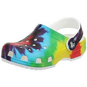 Crocs Unisex Toddler Classic Clogs (Tie Dye, Size 5 Only) $14 + Free S/H for Prime Members