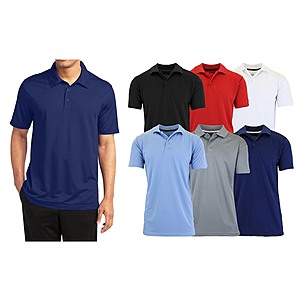 Men's 3-Pack Short Sleeve Moisture Wicking Quick Dry Polo Shirt $19, Boy's 5-Pack Short Sleeve Pique Polo Shirt $22 & More + Free Shipping w/ Prime