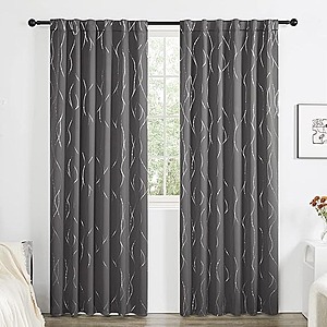 2-PK Deconovo Thermal Insulated Blackout Curtains (two hanging style) from $8.49 + Free Shipping w/ Prime or orders $25+