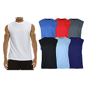Men's 5-Pack Moisture Wicking Performance Quick Dry Muscle Tee $20 & More + Free Shipping w/ Prime