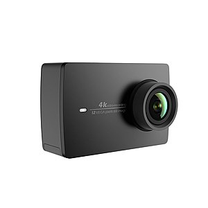 YI 4K Action and Sports Camera, 4K/30fps Video 12MP Raw Image with EIS, Live Stream, Voice Control (Black) - $97.59 + Free Shipping