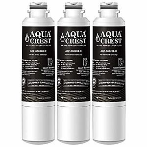 AQUACREST Deluxe Series NSF 401&53&42&372 Refrigerator Water Filters (Various) for Samsung, GE, LG, Whirlpool, Maytag from $12.34 + Free Shipping
