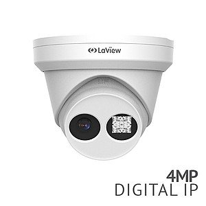 LaView 4MP 2K h.265+ PoE Metal 120dB WDR ANR Matrix IR Turret IP Camera w/ VCA ONVIF RTSP Support $79.20 + Free Shipping