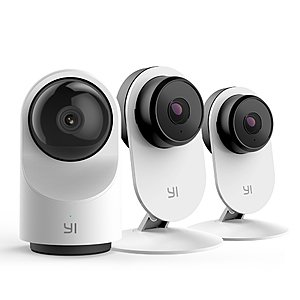 YI 1080P Indoor Security Camera Bundle Set - Smart Dome Camera X and 2x Home Camera 3 for $85 and More + Free Shipping