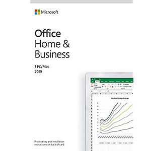 Microsoft Office Home and Business 2019 Activation Card by Mail (1 Person) Compatible on Windows 10 and Apple macOS - $99.99