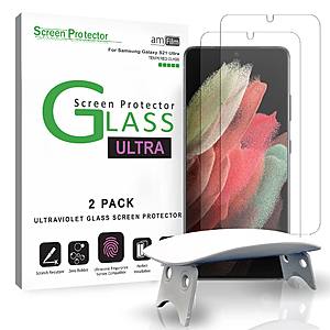 amFilm Galaxy S21 / S21 Plus / S21 Ultra Screen Protectors starting at $4.49 + FSSS