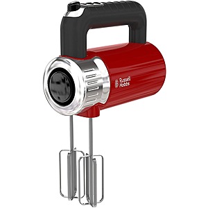 Russell Hobbs 4 Speeds + Turbo Boost Retro Style Hand Mixer (Red) $23 + FS w/ Prime