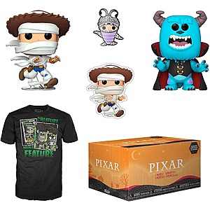 Funko Pixar Halloween Collectors Box w/ T-Shirt & 2 Pop! Vinyl Figures & More $11 at Woot! + FS for Prime Members