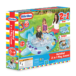 Little Tikes 2-in-1 Ball Pit/Pool Narwhal Play Center $4.80