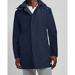 expired - Express.com: Men's Navy Water-Resistant Car Coat $50, Women's Wool-Blend Cocoon Coat $45 + FS on $50+