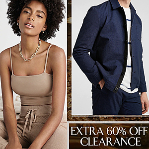 Express.com Body Contour Double Layer Cami $6, Puff Sleeve Top $10, Men's Slim Textured Shirt $12, Shirt Jackets $16 + FS (no min)