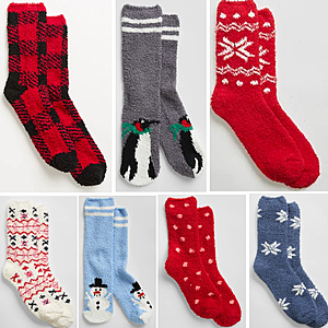 Gap Factory: Men & Women's Cozy Socks (Pair) $1.40 + Free Shipping