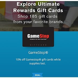 Chase Ultimate Rewards: Save 10% on Select Gift Card Redemptions (REI, GameStop, Home Depot*, American Eagle Outfitters, Sephora, Yankee Candle, Spotify, Regal Cinemas and More)