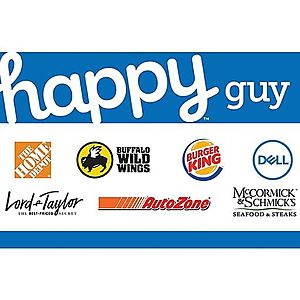 Happy Gift Cards on Sale at Staples (Online)