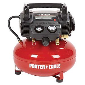 Porter-Cable 0.8 HP 6 Gal. Oil-Free Pancake Air Compressor C2002, Reconditioned $54.40 AC w/ Free Shipping