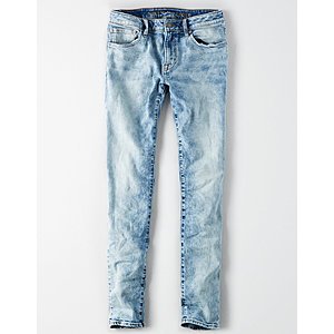 American Eagle Outfitters Jeans: Extra 25% Off 2 Pairs, 30% Off 3 Pairs - Men's Flex Light Wash Skinny 2 Pairs for $30; Women's Curvy High-Waisted Sand Wash Jeggings 2 Pairs $37.49