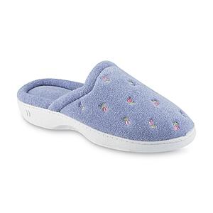 Women's ISOTONER Slippers: Clog Slippers - Floral, Chukka Wide Width, PillowStep, Ryann & More $7.99 at Sears + Free Store Pickup **Not sold in CA