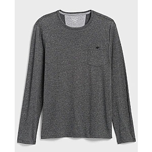 Banana Republic Factory: Extra 50% + 15% Off Clearance: Men's Quick-Dry L/S Tee $3 & More + Free S/H on $50+