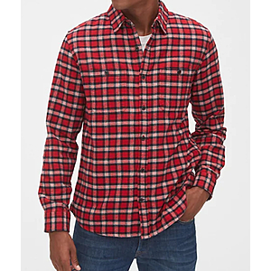 Gap Extra 60% Off Markdowns: Men's ColdControl Puffer Jacket $26, Flannel Shirts $8 + Free S&H Orders $50+