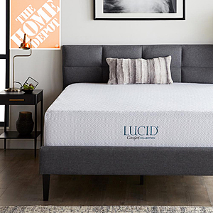 Lucid Comfort Collection 12 in. SureCool Gel Memory Foam Mattress from $187.19 + Free Delivery (Select Sizes)