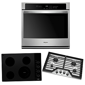 Extra $100 Off WYB Select Whirlpool Single Wall Oven & Cooktop at Home Depot, or Get Gift Card at Best Buy