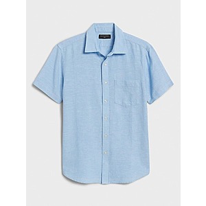 Banana Republic Factory: Men's Slim-Linen or Seersucker Shirts $10.62, Linen-Blend Shorts $12.10 + FS on $42.50+