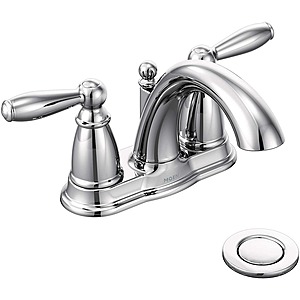 Moen Bathroom Faucets: Brantford Two-Handle Low-Arc (Chrome) $68.75 & More + Free Shipping