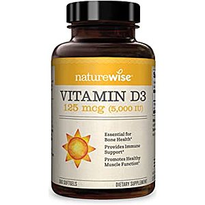 360-Count NatureWise Vitamin D3 5,000 IU Softgels $7.25 w/ Subscribe & Save