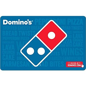 Domino’s Pizza digital gift cards 20% off at Best Buy