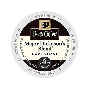 88-ct Peet's Major Dickason's Blend K-Cup Coffee Pods ~ $27 (or $18 for First-Time AutoRestock Subscribers) w/ FS @ Staples.com