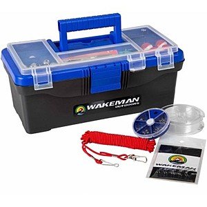 Wakeman Outdoors 55-Piece Fishing Tackle Box / Tackle Kit $13 + Free Store Pickup